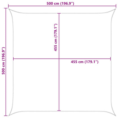 Vela da ombra solare Grigio chiaro e bianco 5 x 5 m | homemem39