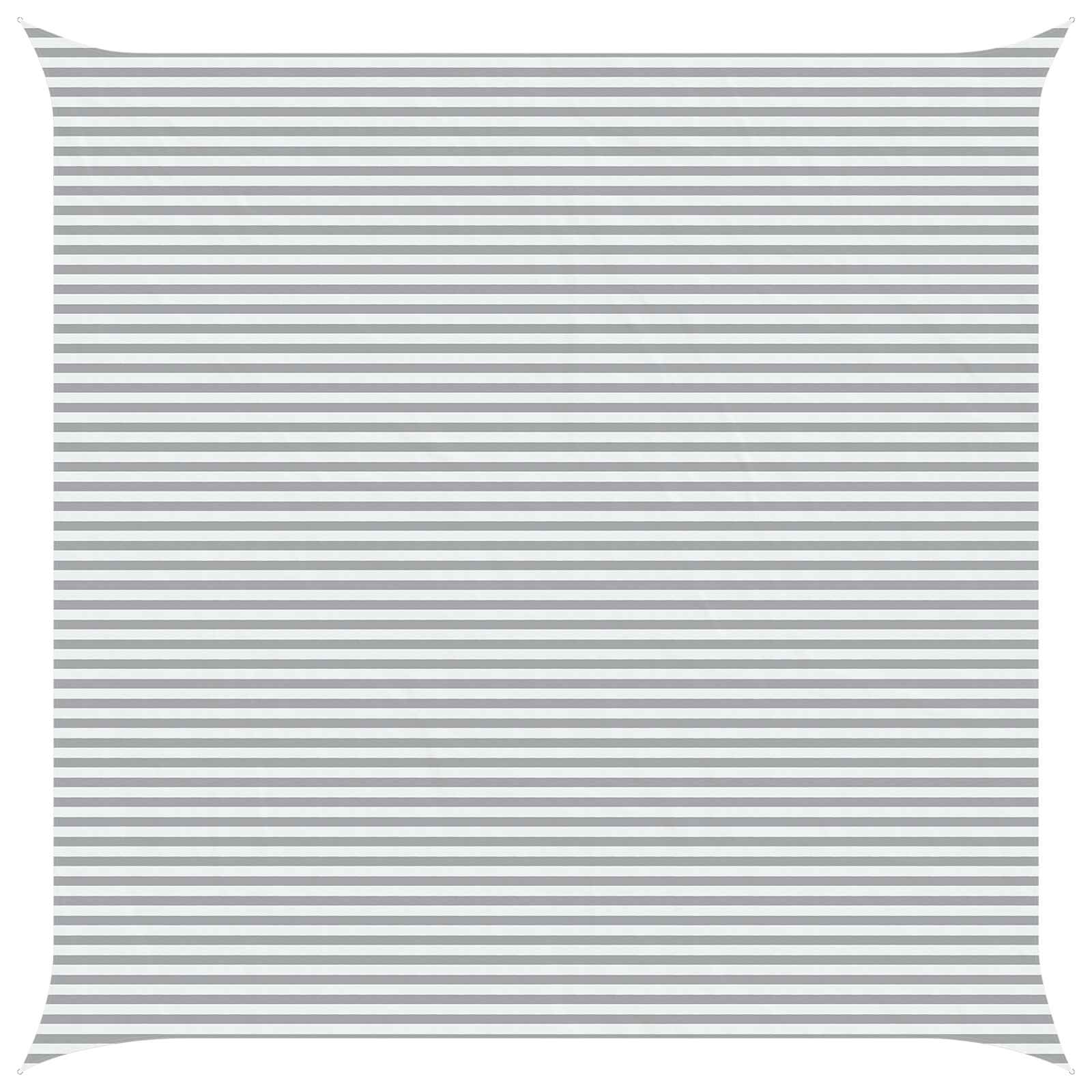 Vela da ombra solare Grigio chiaro e bianco 7 x 7 m | homemem39