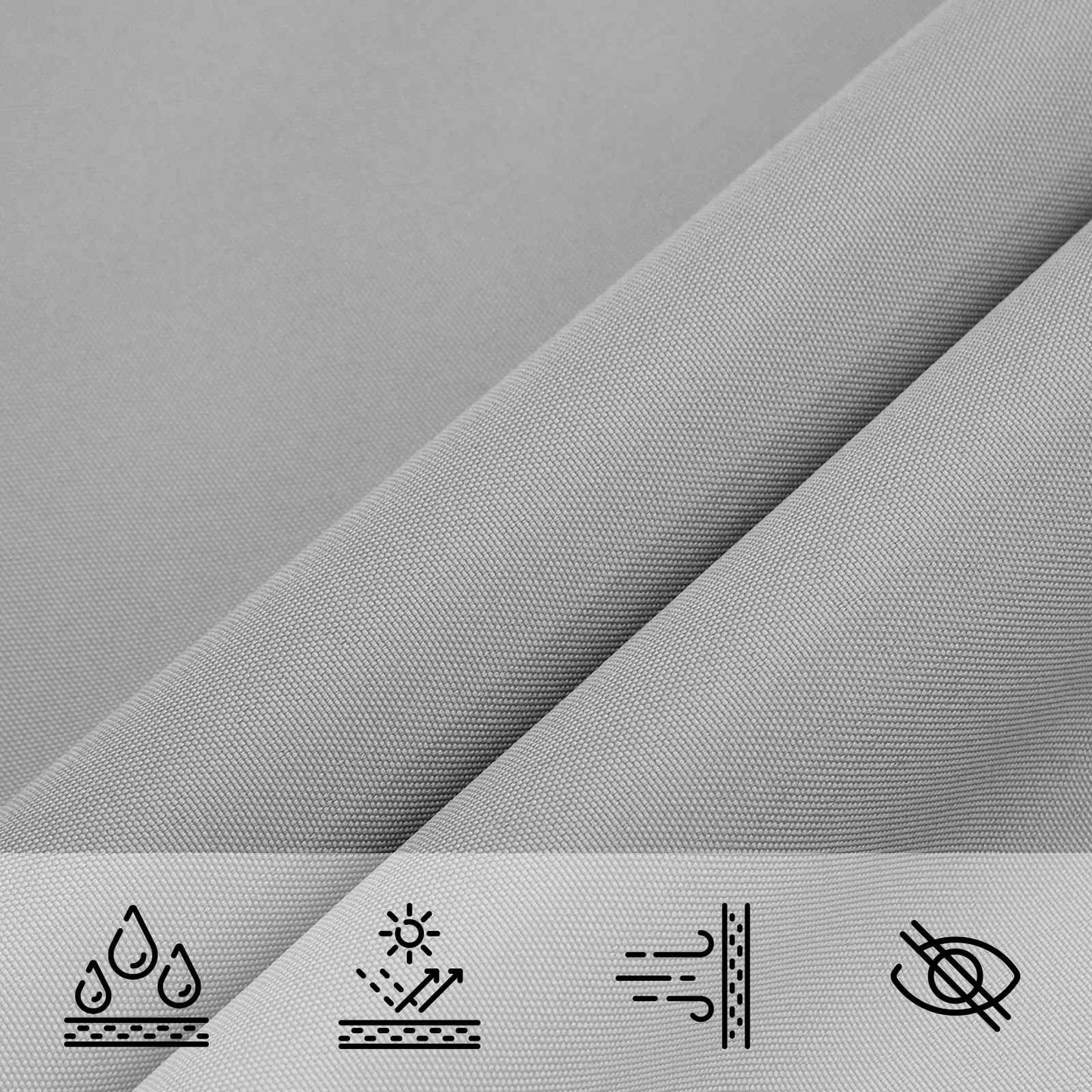Vela da ombra solare Grigio Chiaro 6 x 2,5 m
