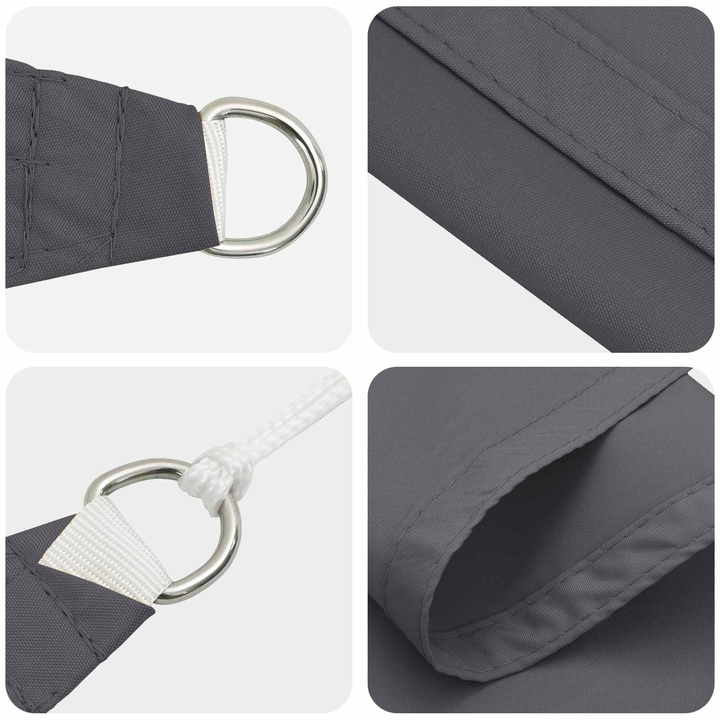 Vela da ombra solare 6 x 2 m Oxford rivestito in PU | homemem39