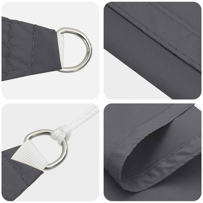 Vela da ombra solare Antracite 6 x 2,5 m 100% Poliestere Oxford | homemem39