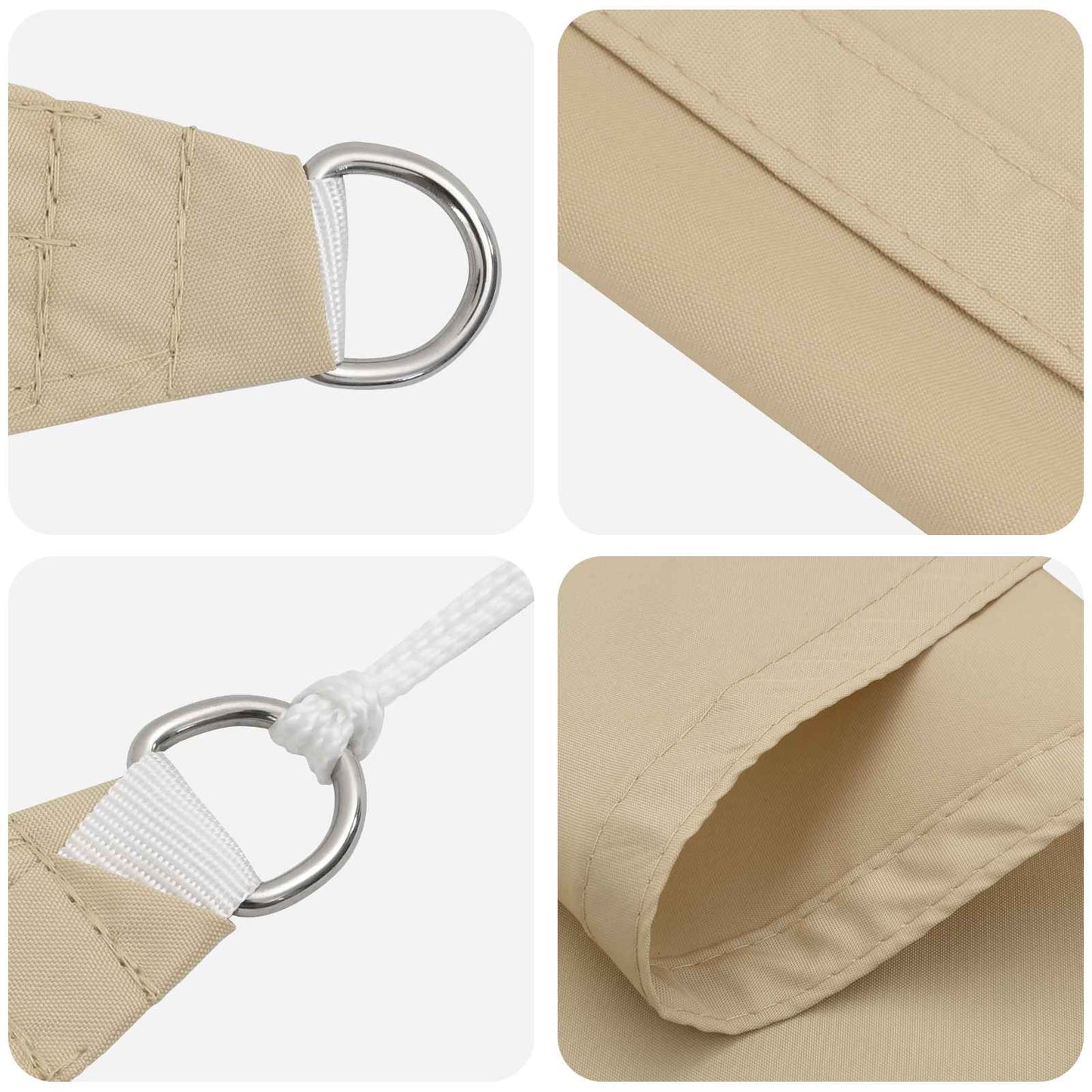 Vela da ombra solare 6 x 2 m Oxford rivestito in PU | homemem39