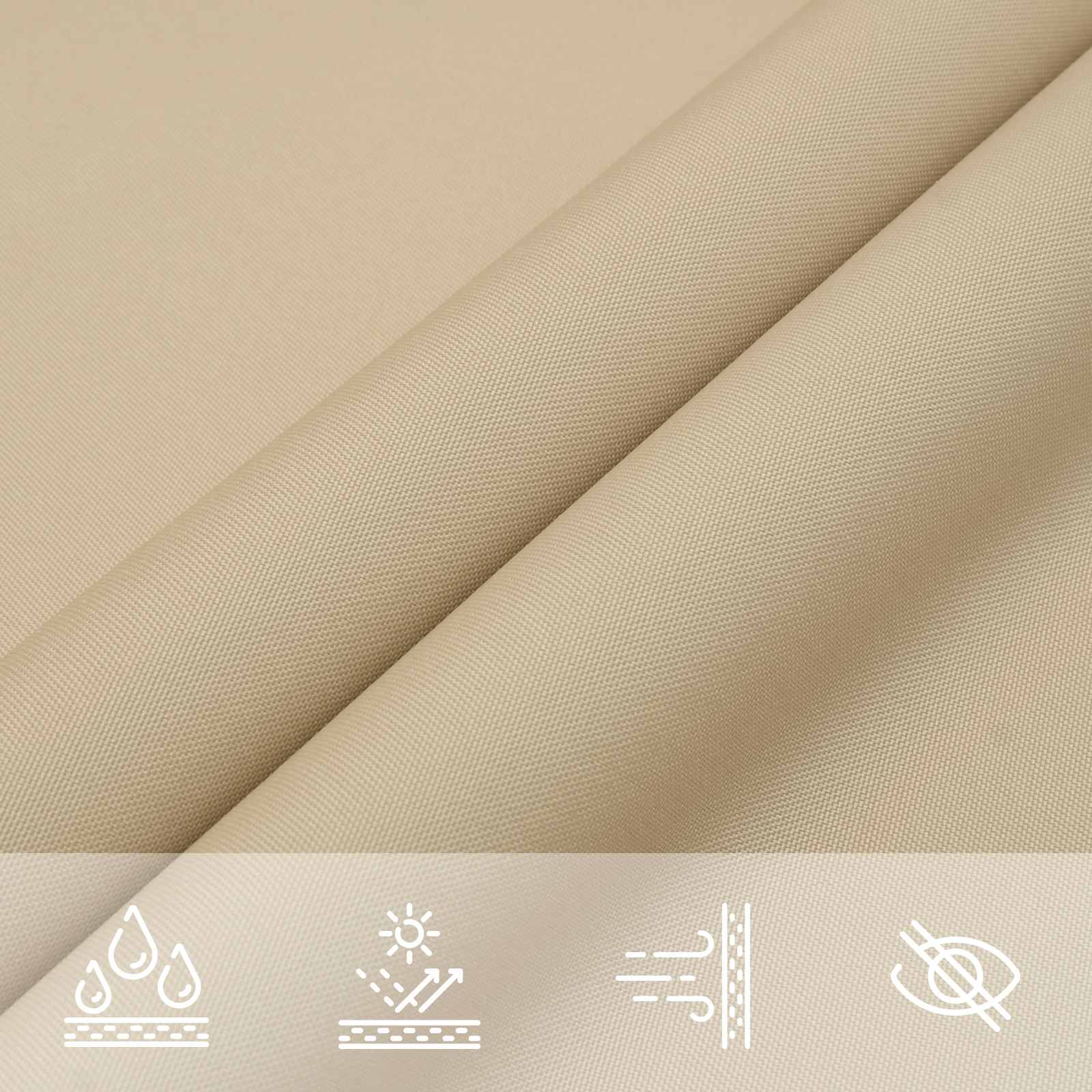 Vela da ombra solare 6 x 2 m Oxford rivestito in PU | homemem39
