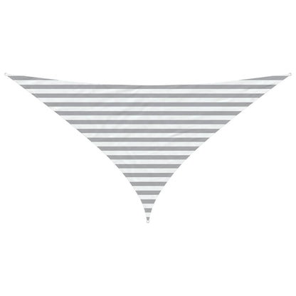 Vela da ombra solare Grigio chiaro e bianco 3 x 3 x 4,24 m | homemem39