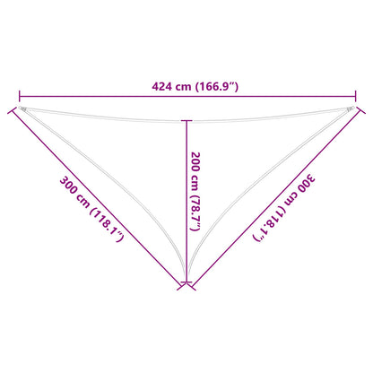Vela da ombra solare Grigio chiaro e bianco 3 x 3 x 4,24 m | homemem39