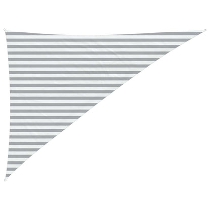 Vela da ombra solare Grigio chiaro e bianco 3 x 4 x 5 m | homemem39