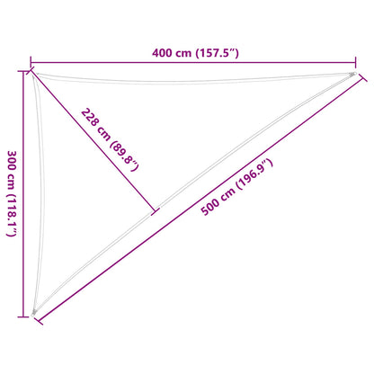 Vela da ombra solare Grigio chiaro e bianco 3 x 4 x 5 m