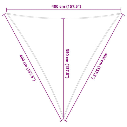 Vela da ombra solare Grigio chiaro e bianco 4 x 4 x 4 m | homemem39