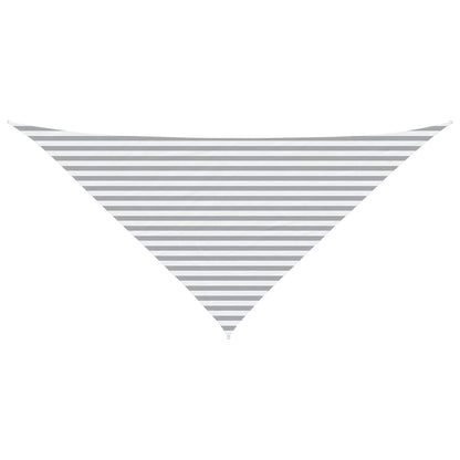 Vela da ombra solare Grigio chiaro e bianco 4 x 4 x 5,8 m