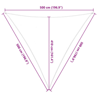 Vela da ombra solare Grigio chiaro e bianco 5 x 5 x 5 m | homemem39