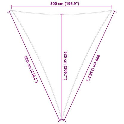 Vela da ombra solare Grigio chiaro e bianco 5 x 6 x 6 m