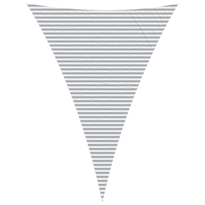 Vela da ombra solare Grigio chiaro e bianco 5 x 7 x 7 m