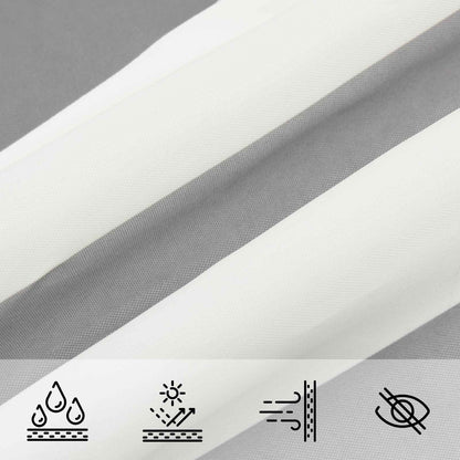 Vela da ombra solare Grigio chiaro e bianco 5 x 5 x 6 m | homemem39