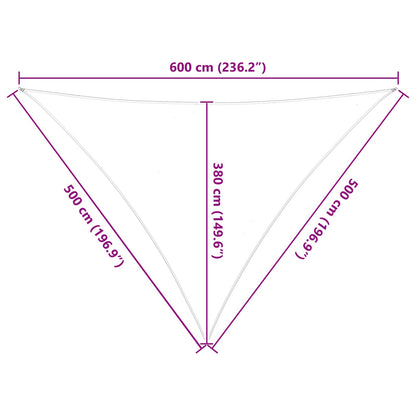 Vela da ombra solare Grigio chiaro e bianco 5 x 5 x 6 m