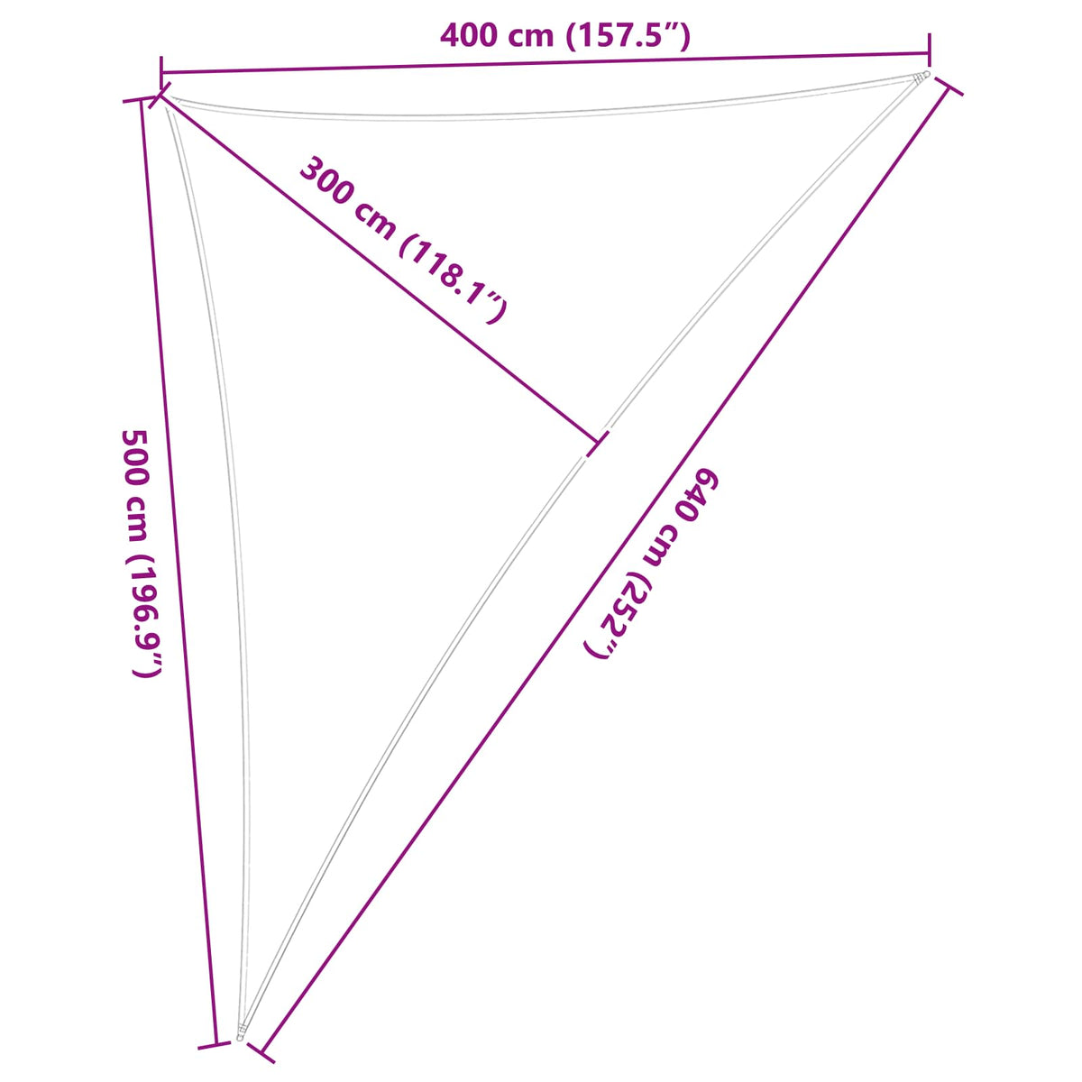 Vela da ombra solare 4 x 5 x 6,4 m 100% Poliestere Oxford | homemem39