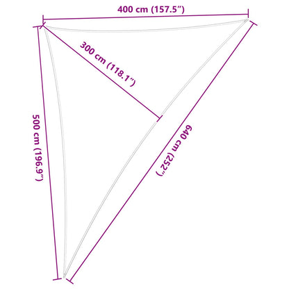 Vela da ombra solare 4 x 5 x 6,4 m 100% Poliestere Oxford | homemem39