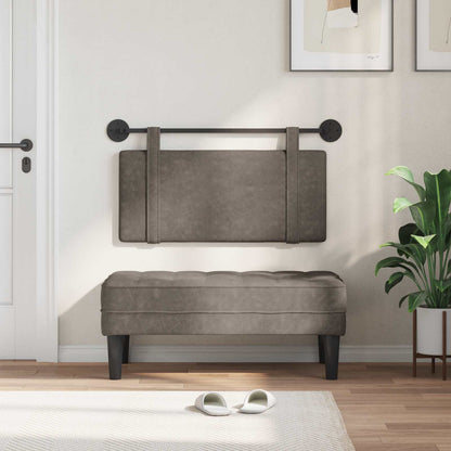 Testiera sospesa Grigio PU Antico | homemem39