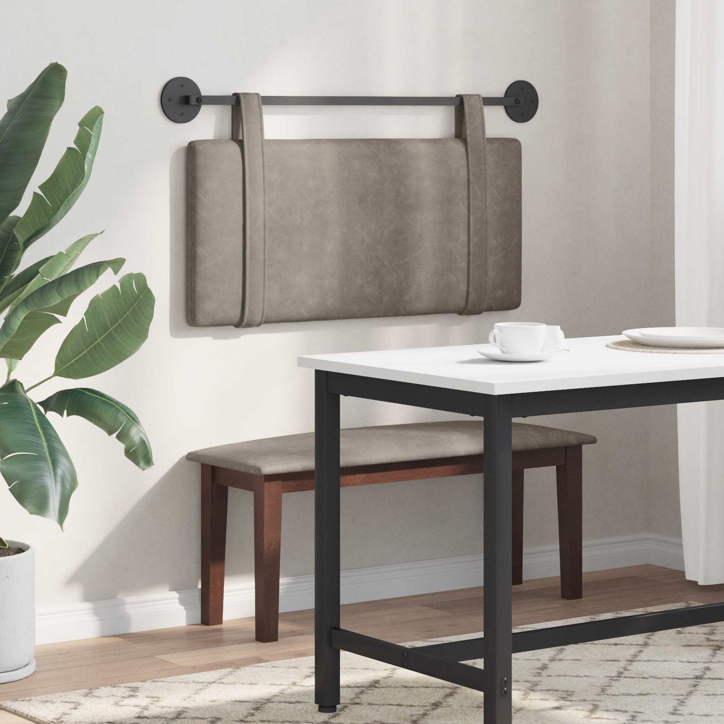 Testiera sospesa Grigio PU Antico | homemem39