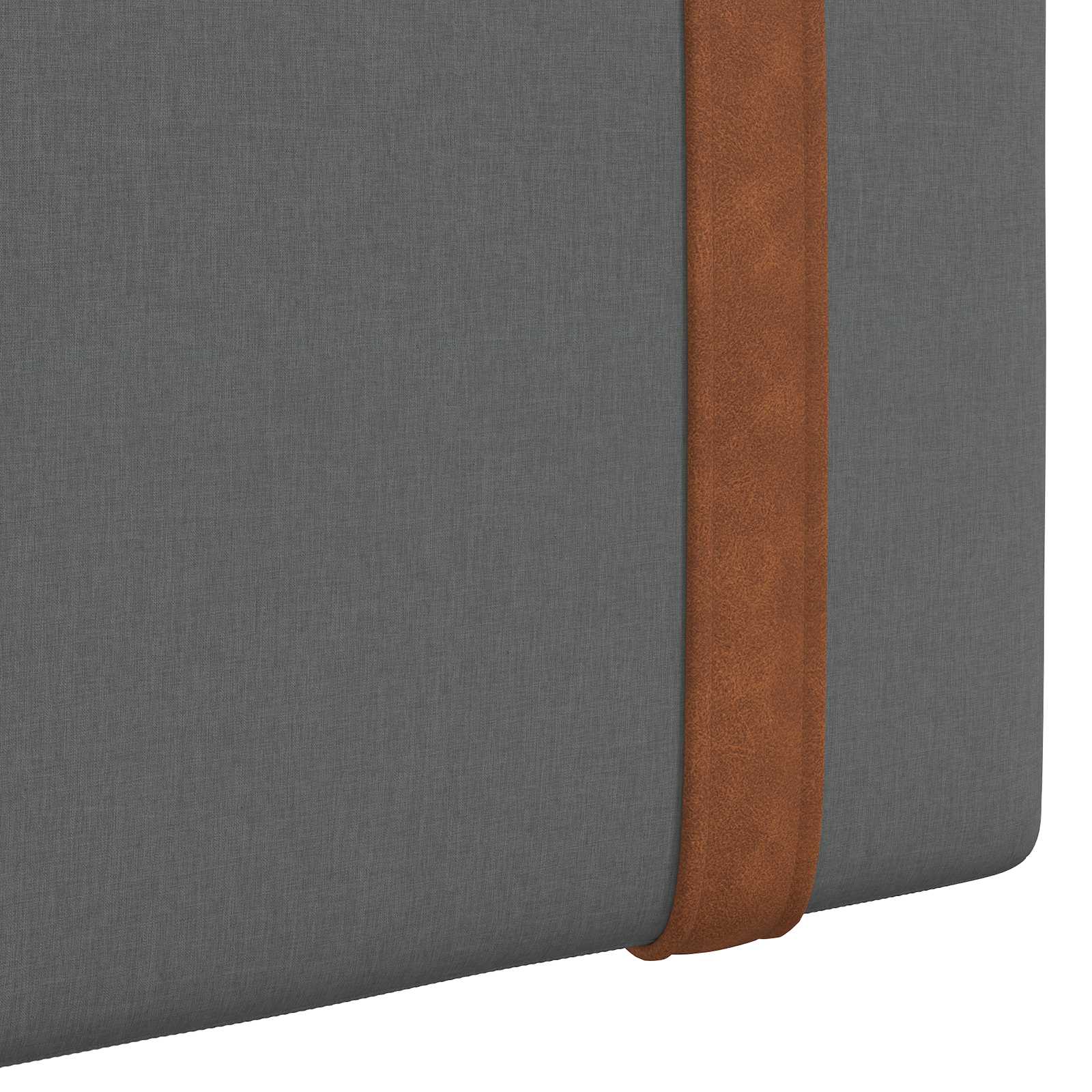 Testiera sospesa Grigio scuro PU Antico | homemem39