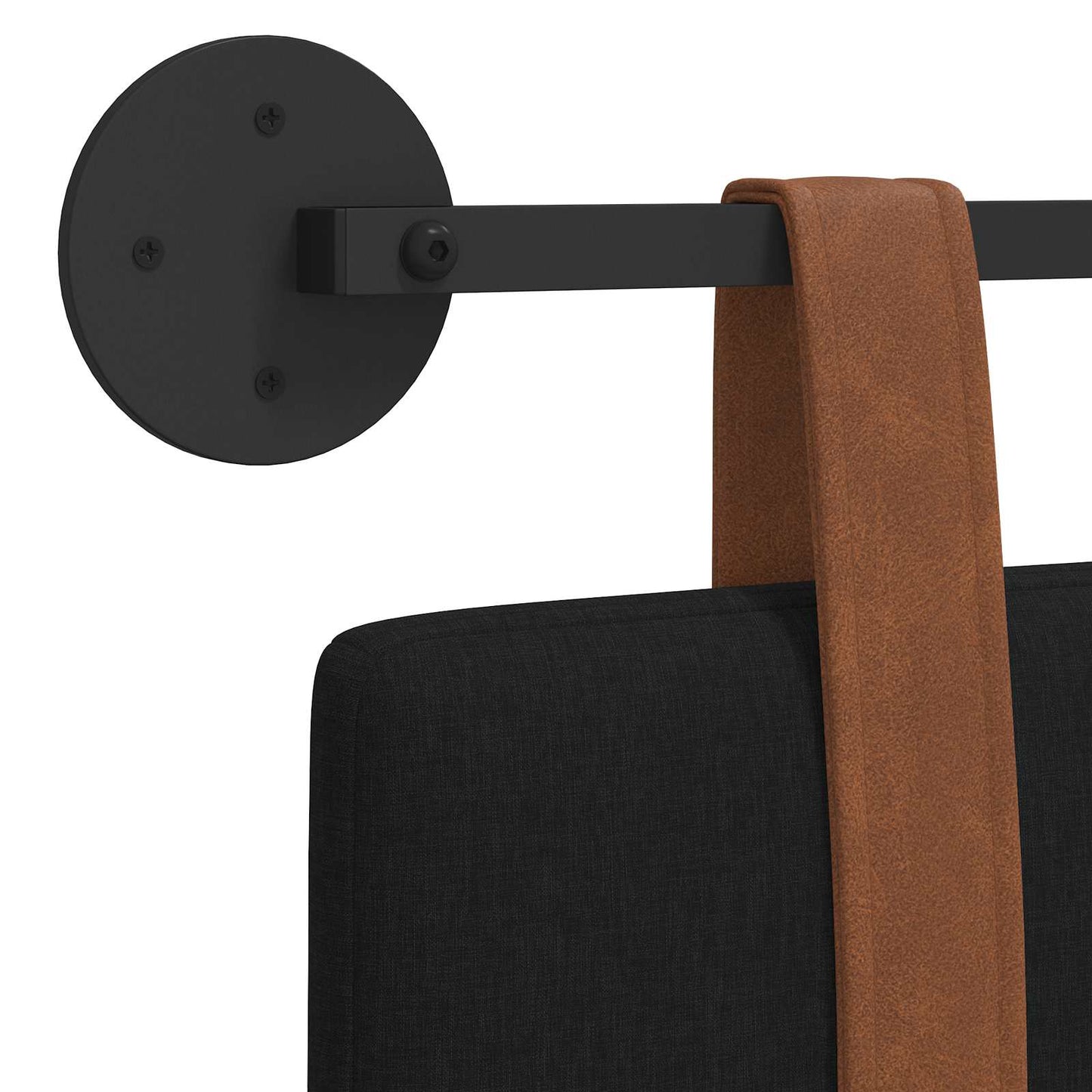 Testiera sospesa Nero PU Antico | homemem39