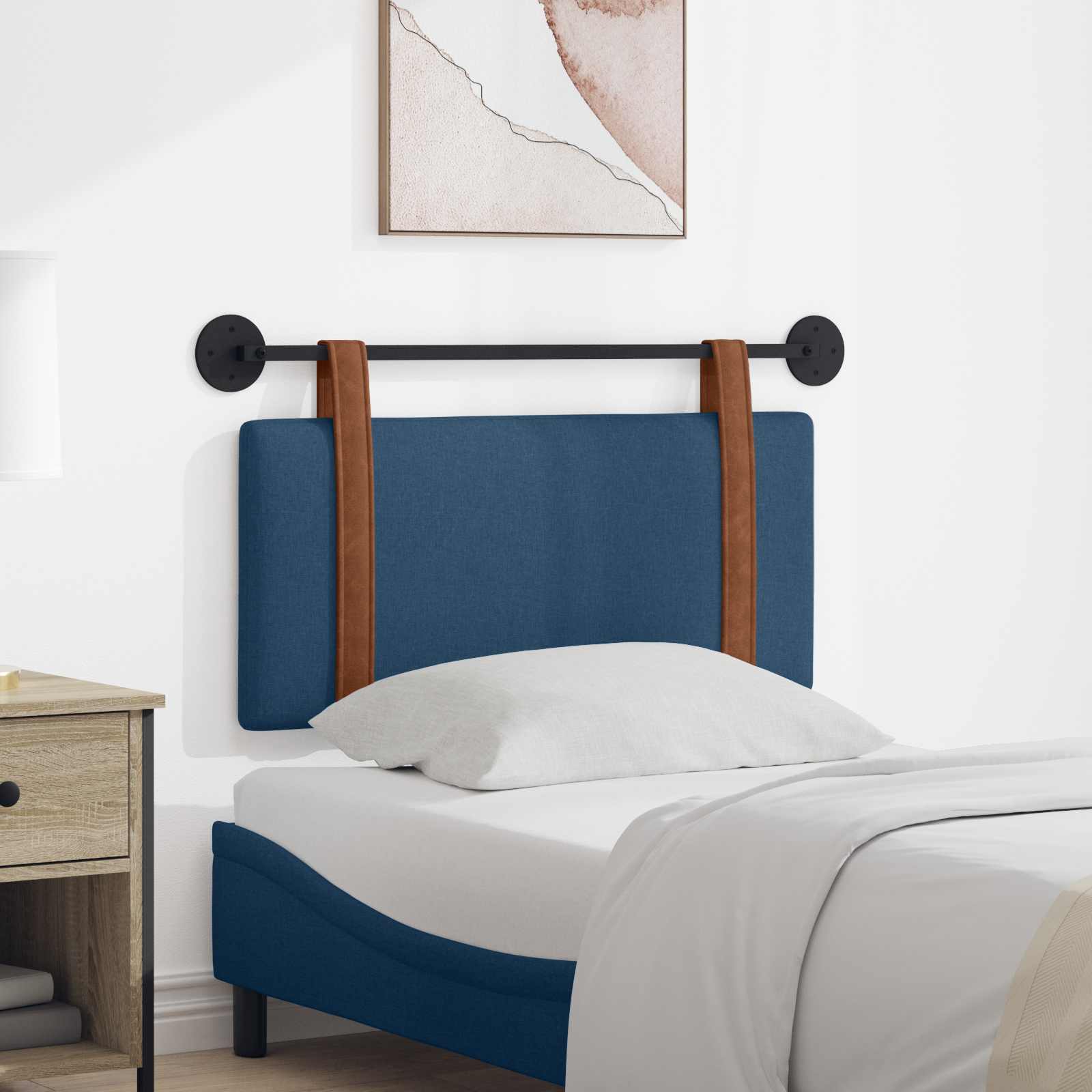Testiera sospesa Blu PU Antico | homemem39