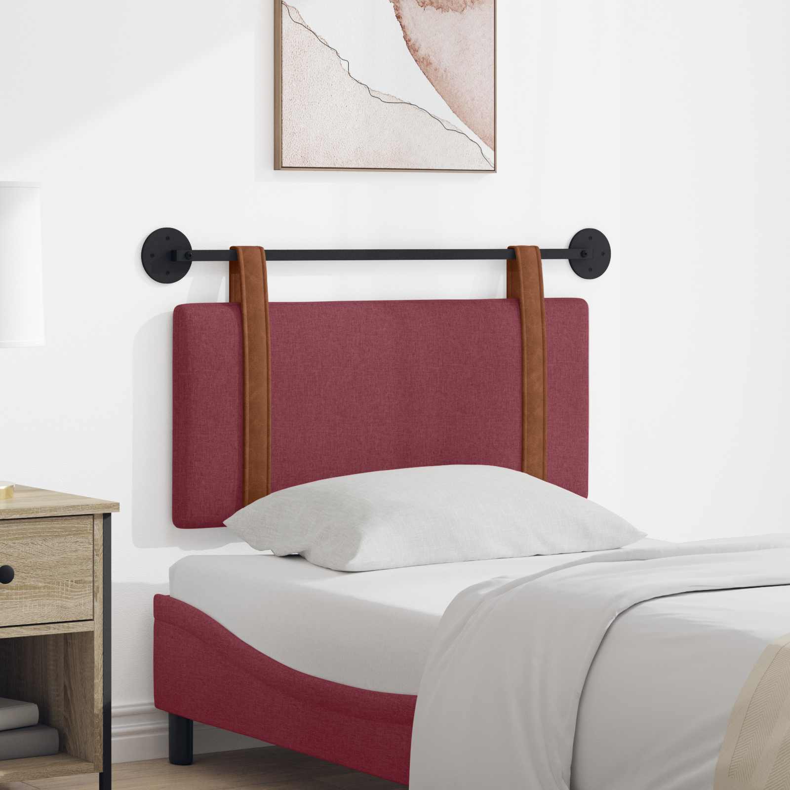 Testiera sospesa Rosso Vino PU Antico | homemem39