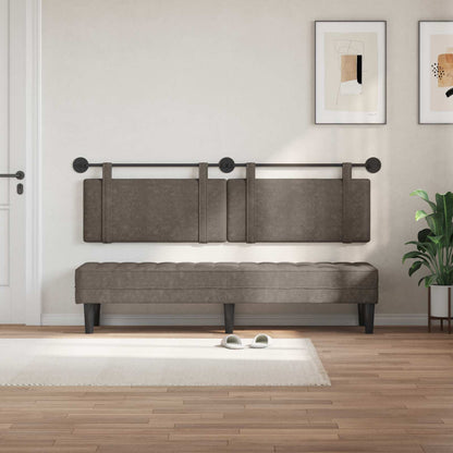 Testiera sospesa Grigio PU Antico | homemem39