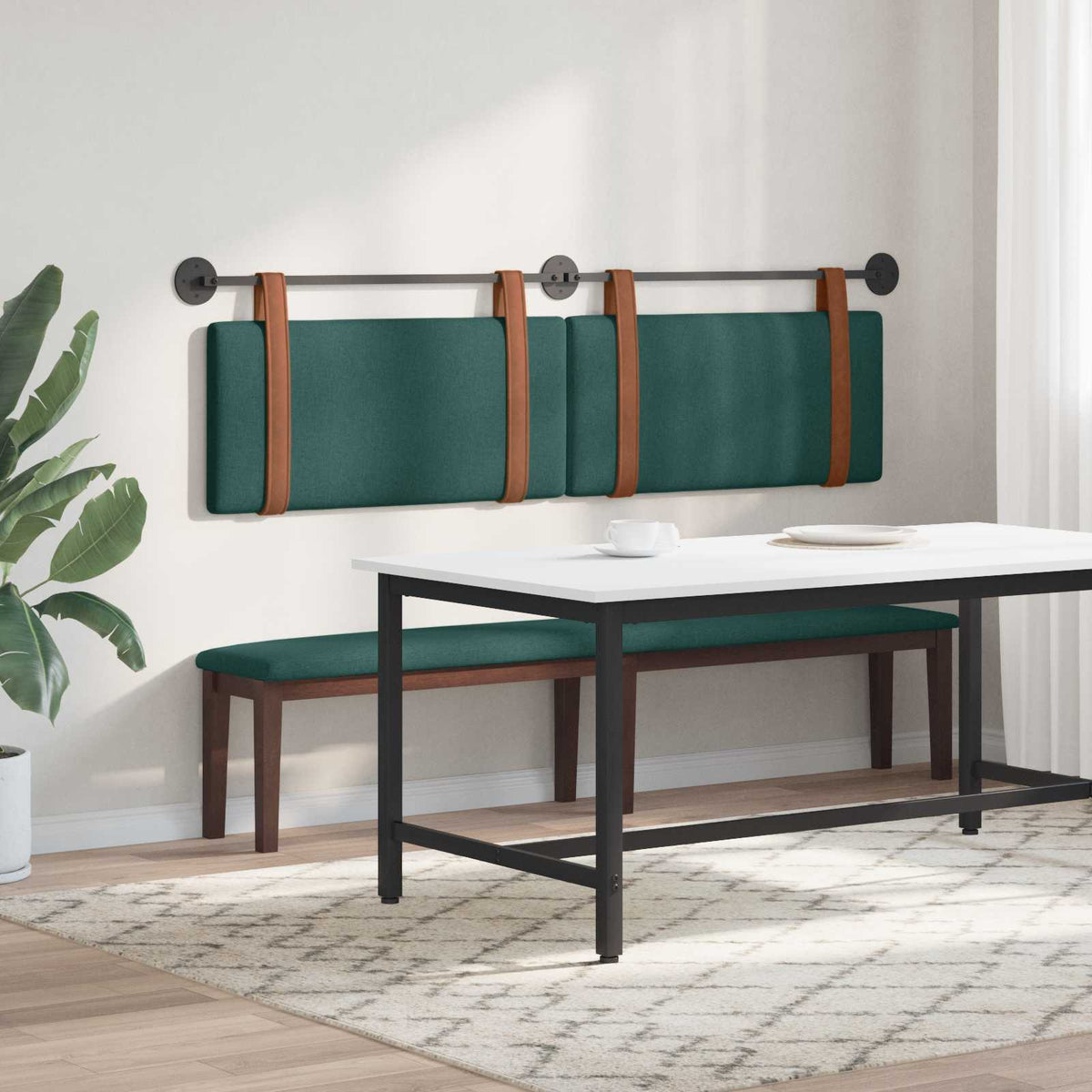 Testiera sospesa Verde Scuro PU Antico | homemem39