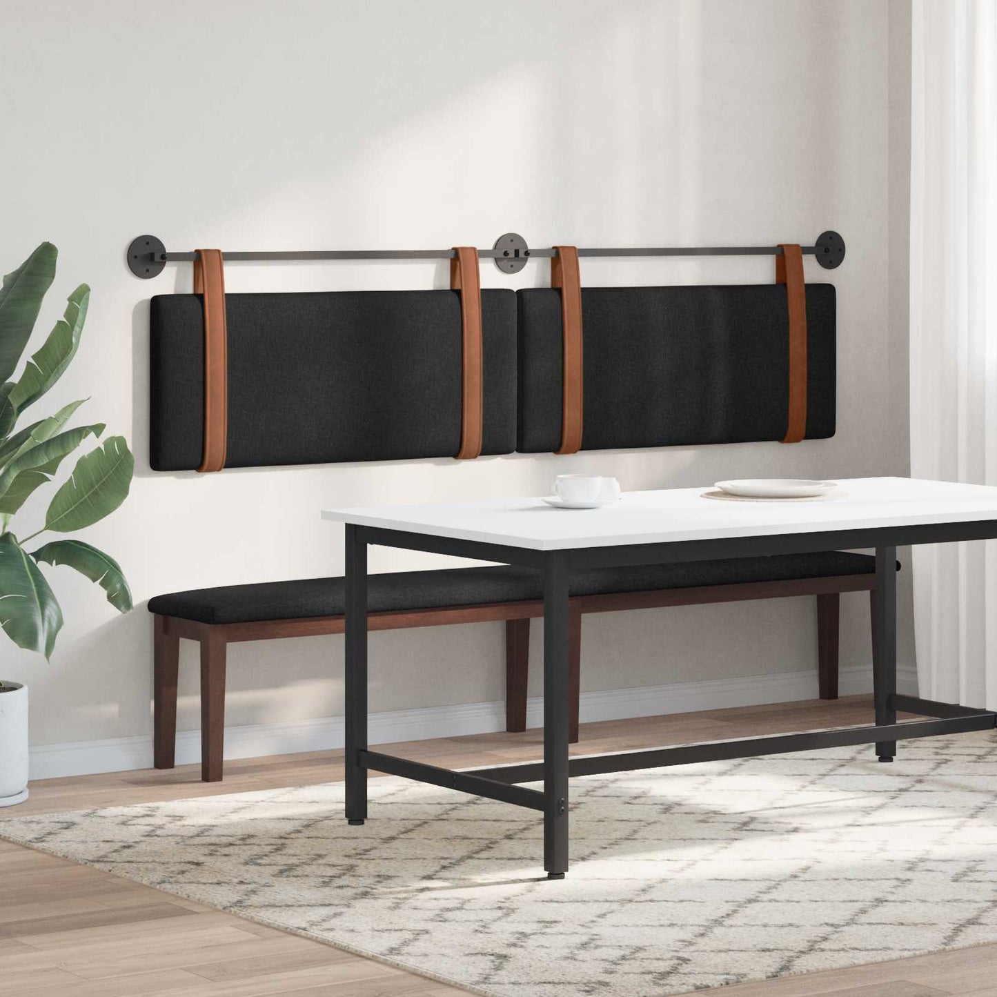 Testiera sospesa Nero PU Antico | homemem39