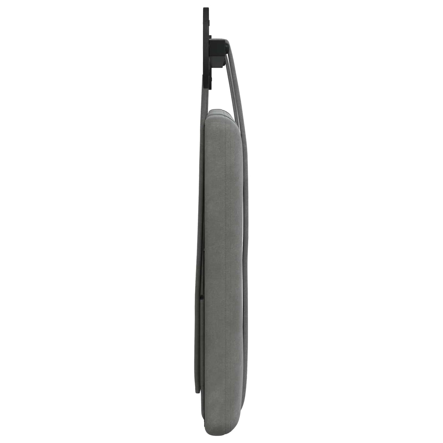 Testiera sospesa Grigio scuro Velluto