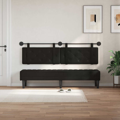 Testiera sospesa Nero Similpelle | homemem39