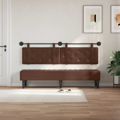 Testiera sospesa Marrone Similpelle | homemem39