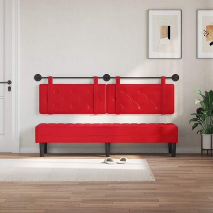 Testiera sospesa Rosso Similpelle | homemem39