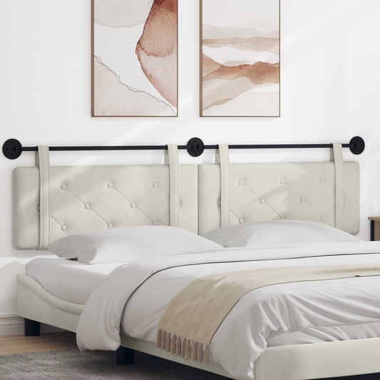 Testiera sospesa Crema Velluto | homemem39
