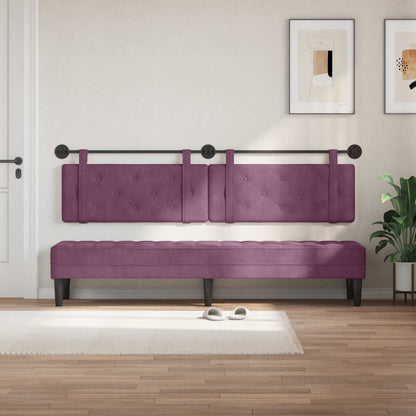 Testiera sospesa Viola Velluto