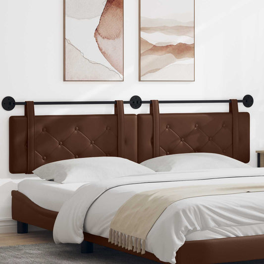 Testiera sospesa Marrone Similpelle | homemem39