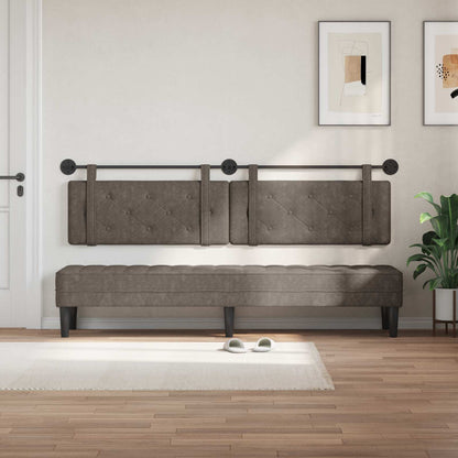 Testiera sospesa Grigio PU Antico