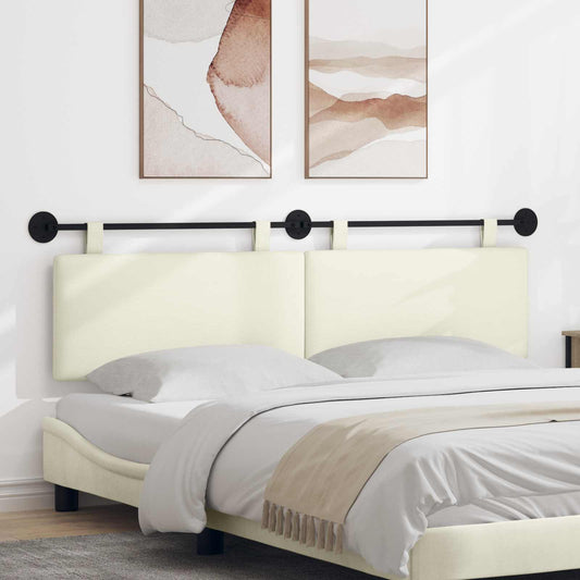 Testiera sospesa Crema Tessuto in Cords | homemem39