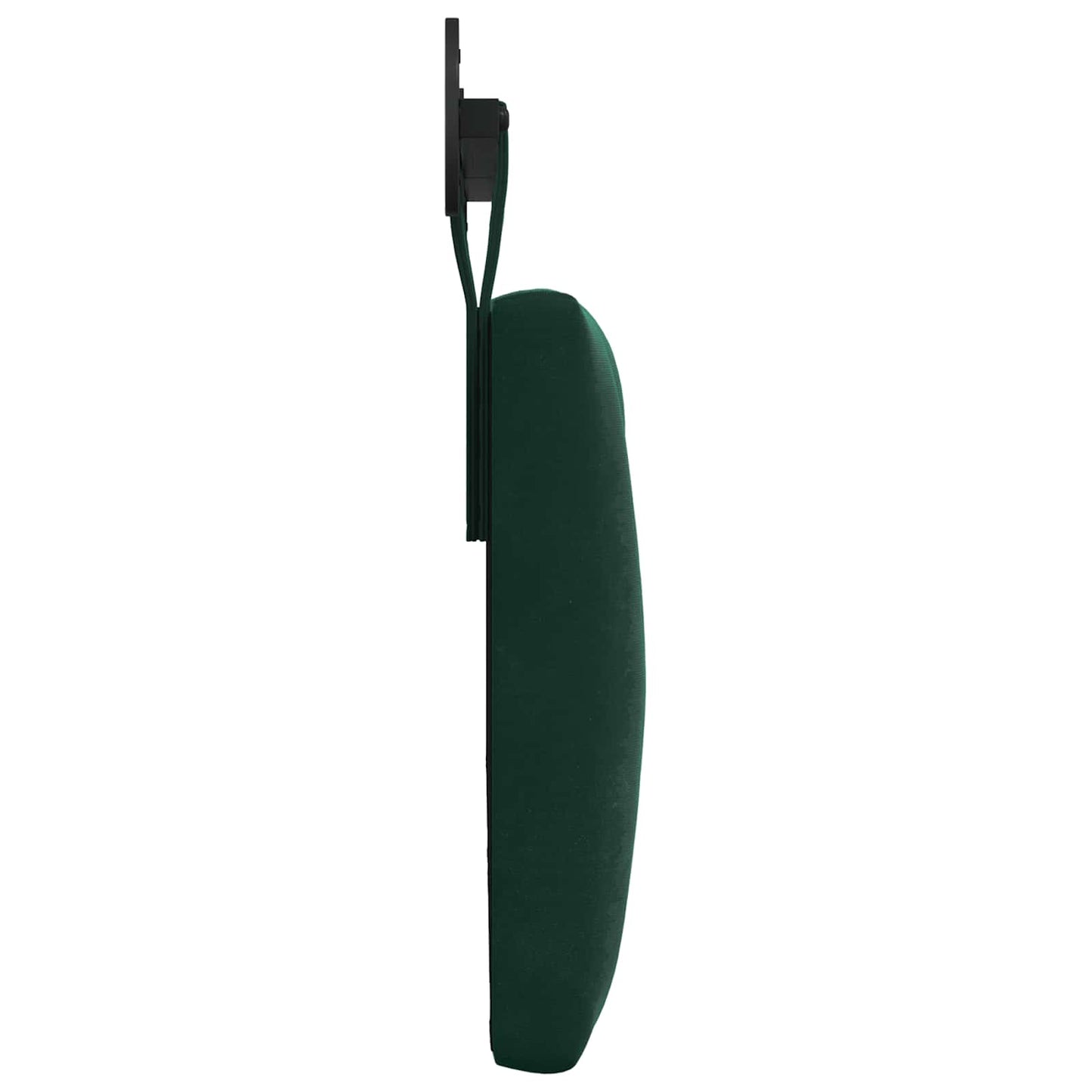Testiera sospesa Con luce LED Verde Scuro Velluto