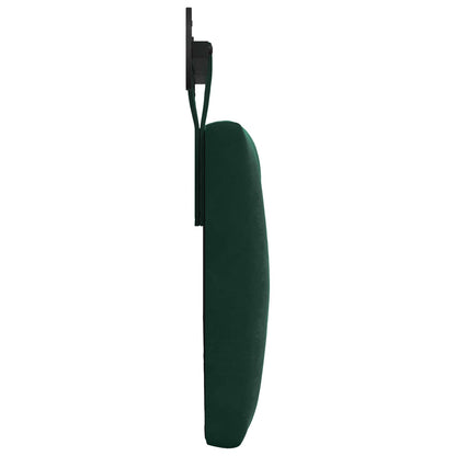 Testiera sospesa Con luce LED Verde Scuro Velluto