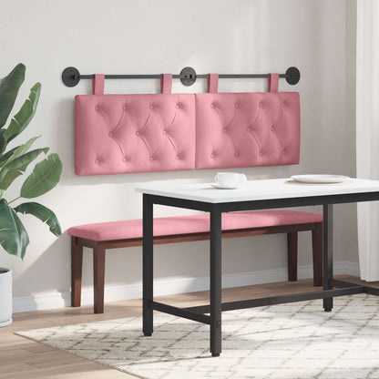Testiera sospesa Con luce LED Rosa Velluto | homemem39