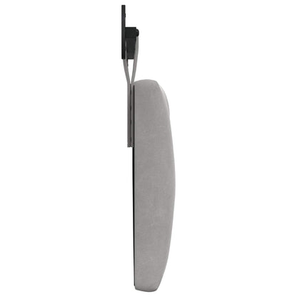 Testiera sospesa Con luce LED Grigio Chiaro Velluto | homemem39