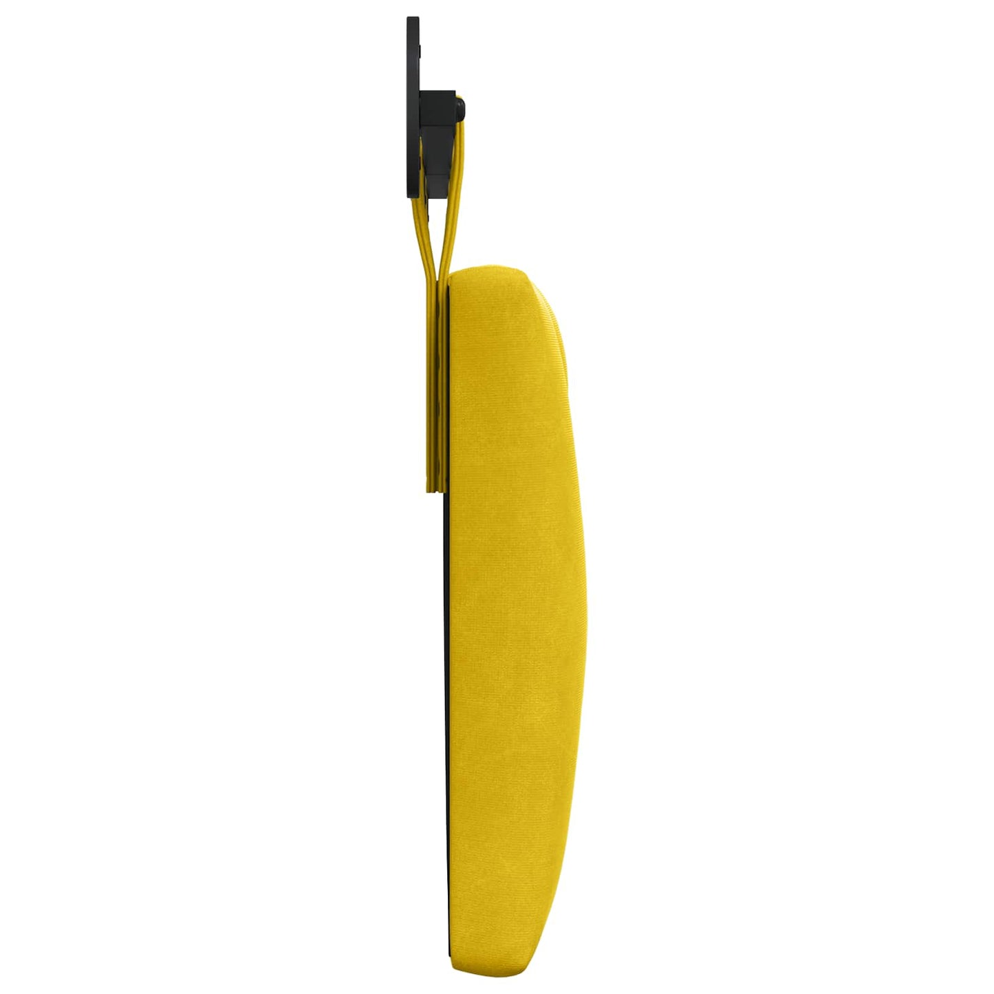 Testiera sospesa Con luce LED Giallo Velluto | homemem39