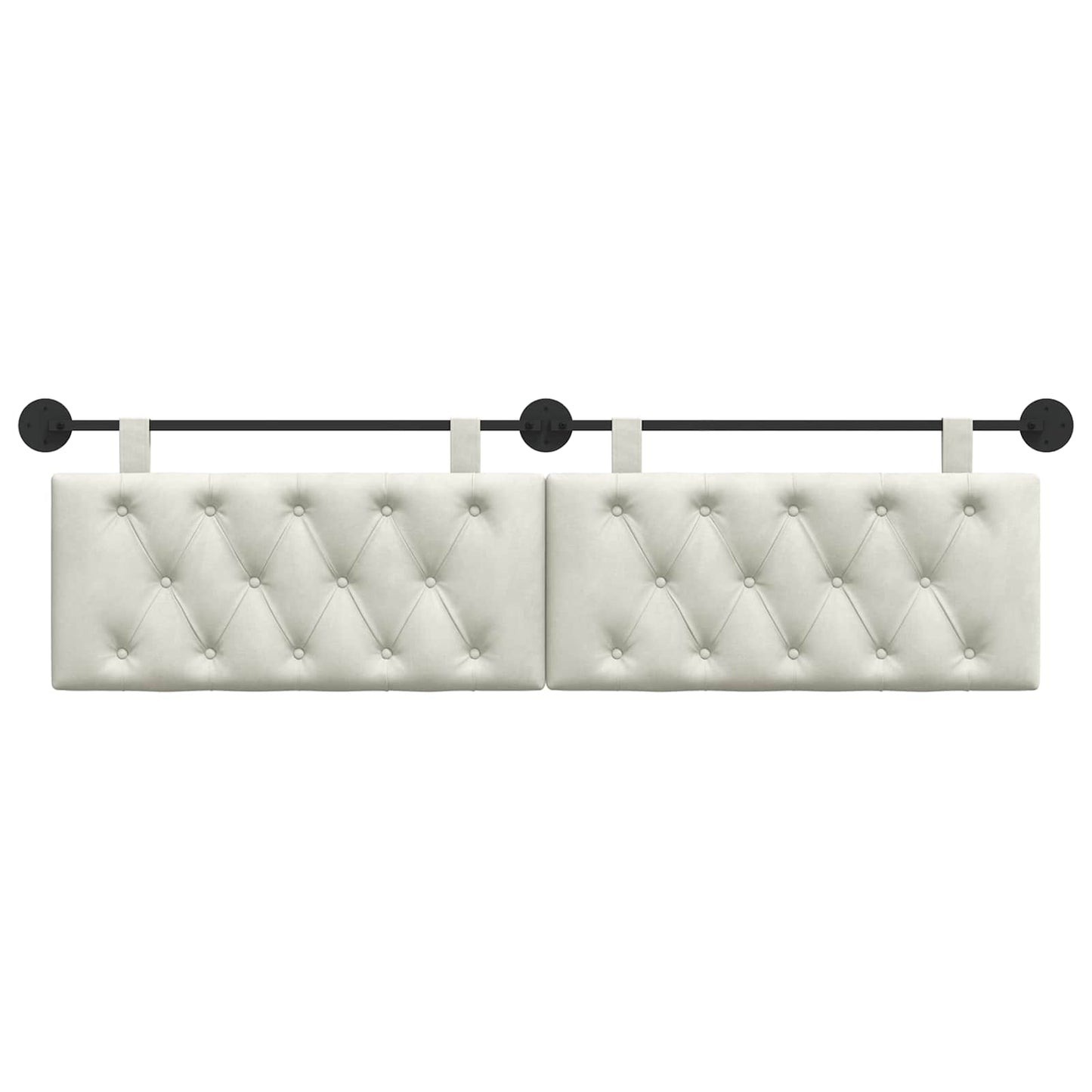 Testiera sospesa Con luce LED Crema Velluto | homemem39