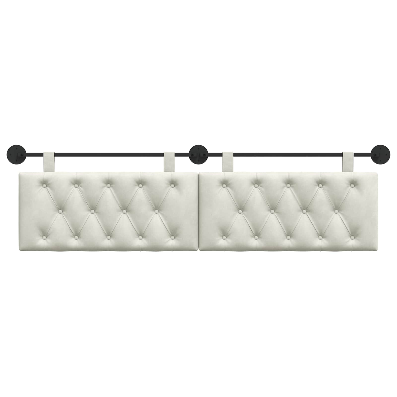 Testiera sospesa Con luce LED Crema Velluto | homemem39