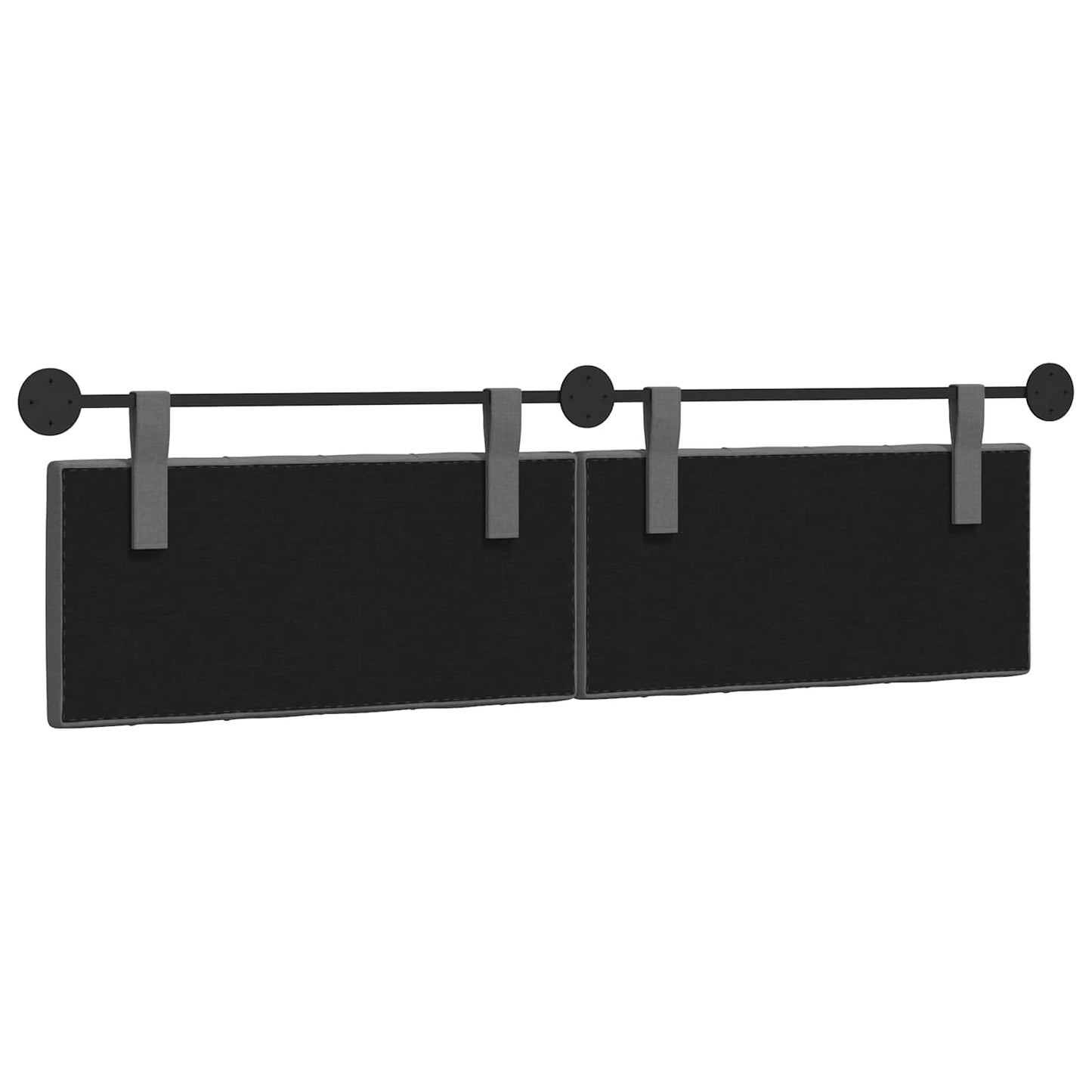 Testiera sospesa Grigio Scuro Tessuto