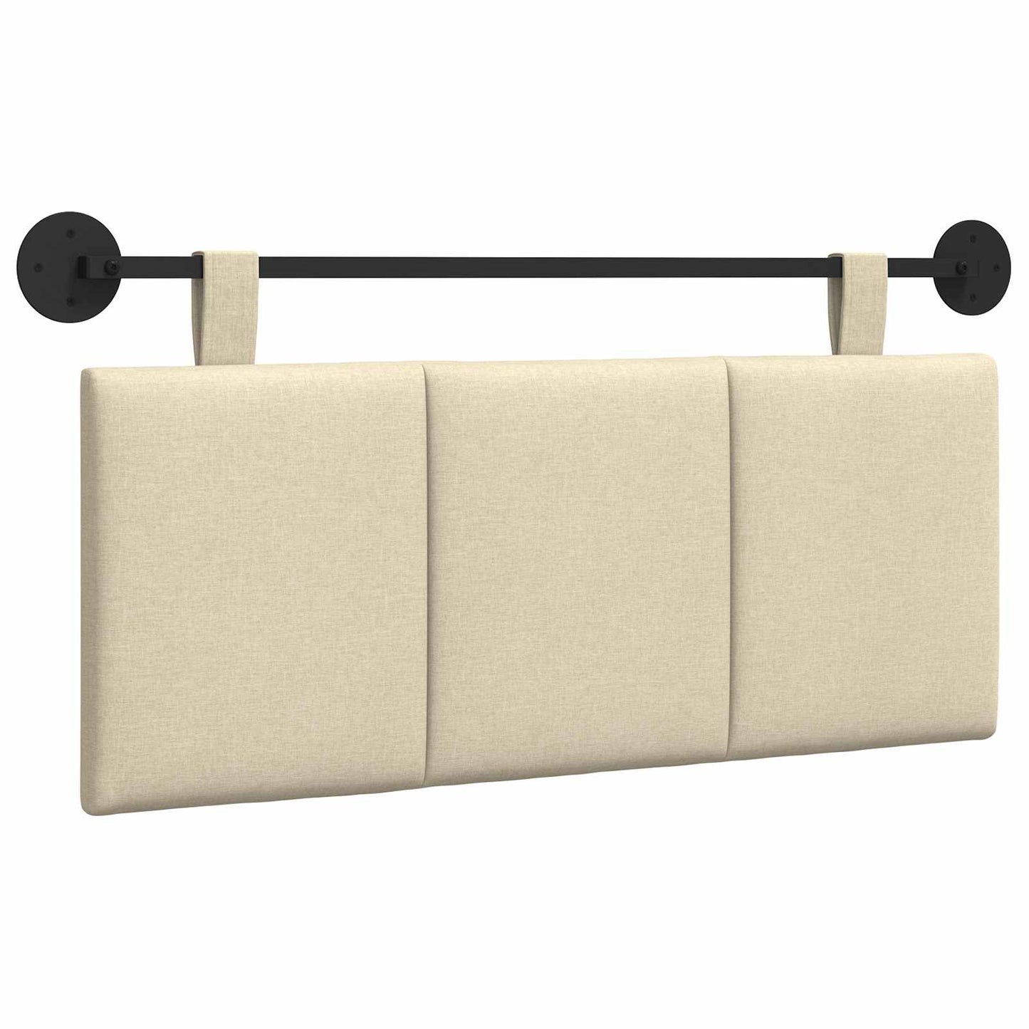 Testiera sospesa Crema Tessuto