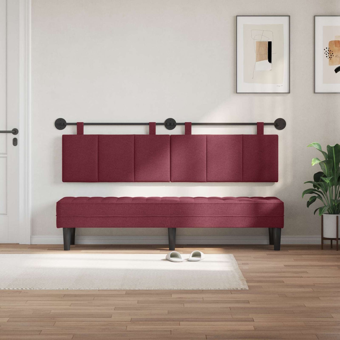 Testiera sospesa Rosso Vino Tessuto