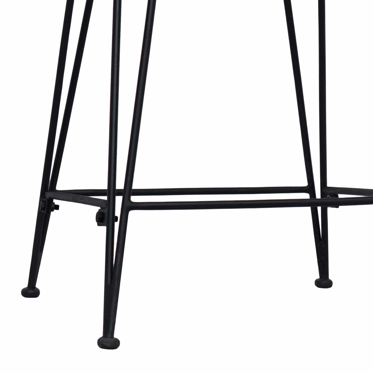 Sgabello da bar 2 pcs Nero 44 x 46 x 91 cm Rattan e acciaio | homemem39