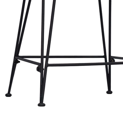 Sgabello da bar 2 pcs Nero 44 x 54 x 96 cm Rattan e acciaio | homemem39